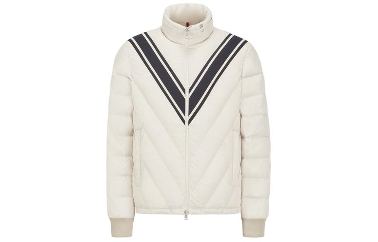Moncler SS24  Short Puffer Jacket Beige with Print Design. J10911A00005549SK20F 圖 2