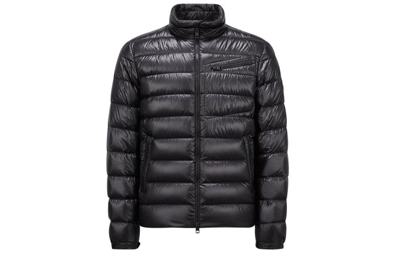 Moncler SS24  Zip-Up Black Down Jacket - Solid Color Short Style J10911A00080595ZZ991 圖 2