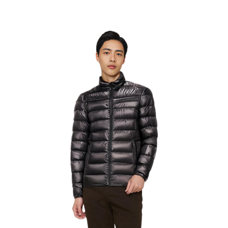 Moncler SS24  Zip-Up Black Down Jacket - Solid Color Short Style J10911A00080595ZZ991 圖 7
