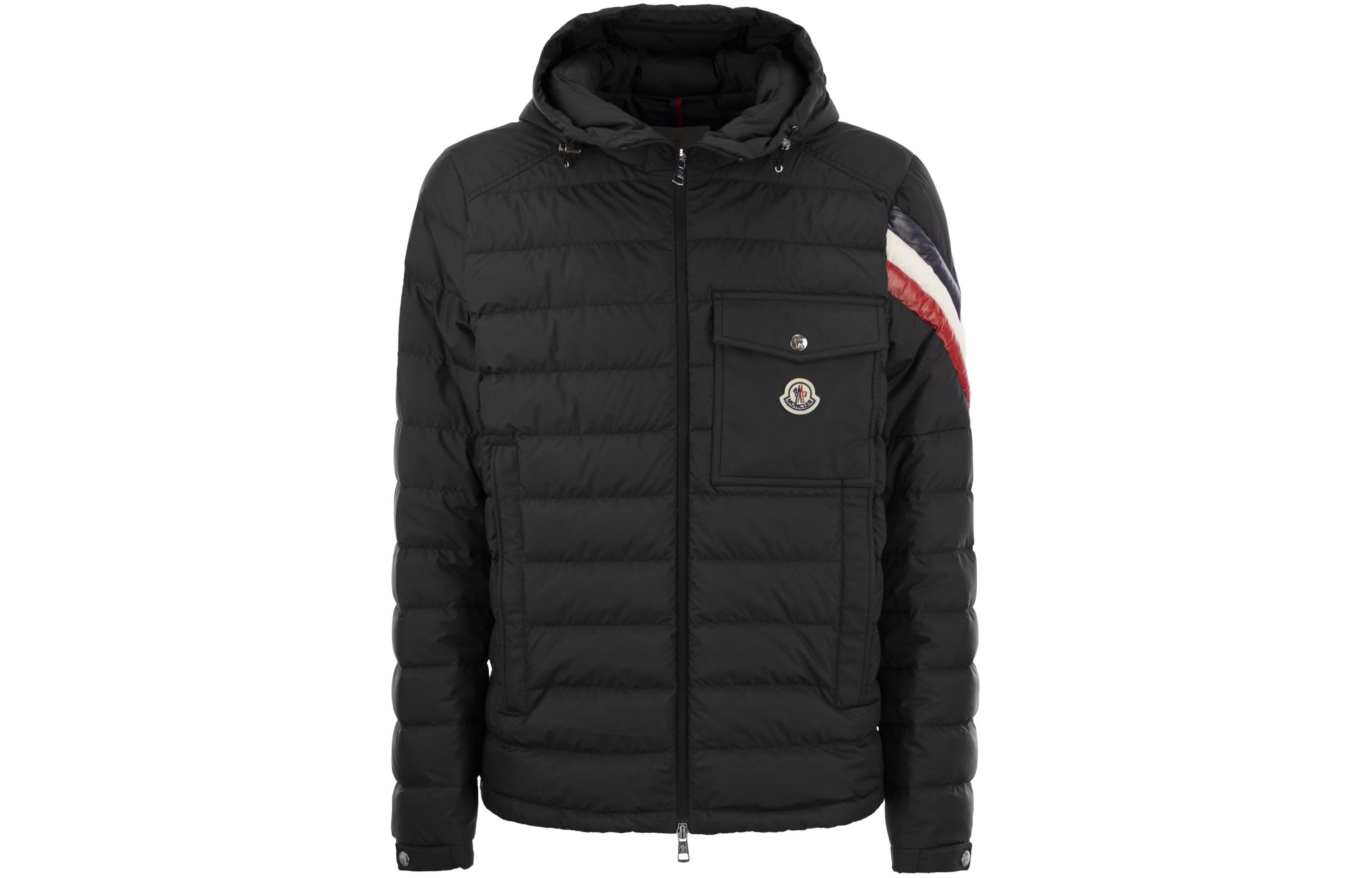 Moncler SS24 Berard Unisex Black Logo Patch Long Sleeve Hooded Down Jacket J10911A0001254A81999 圖 2
