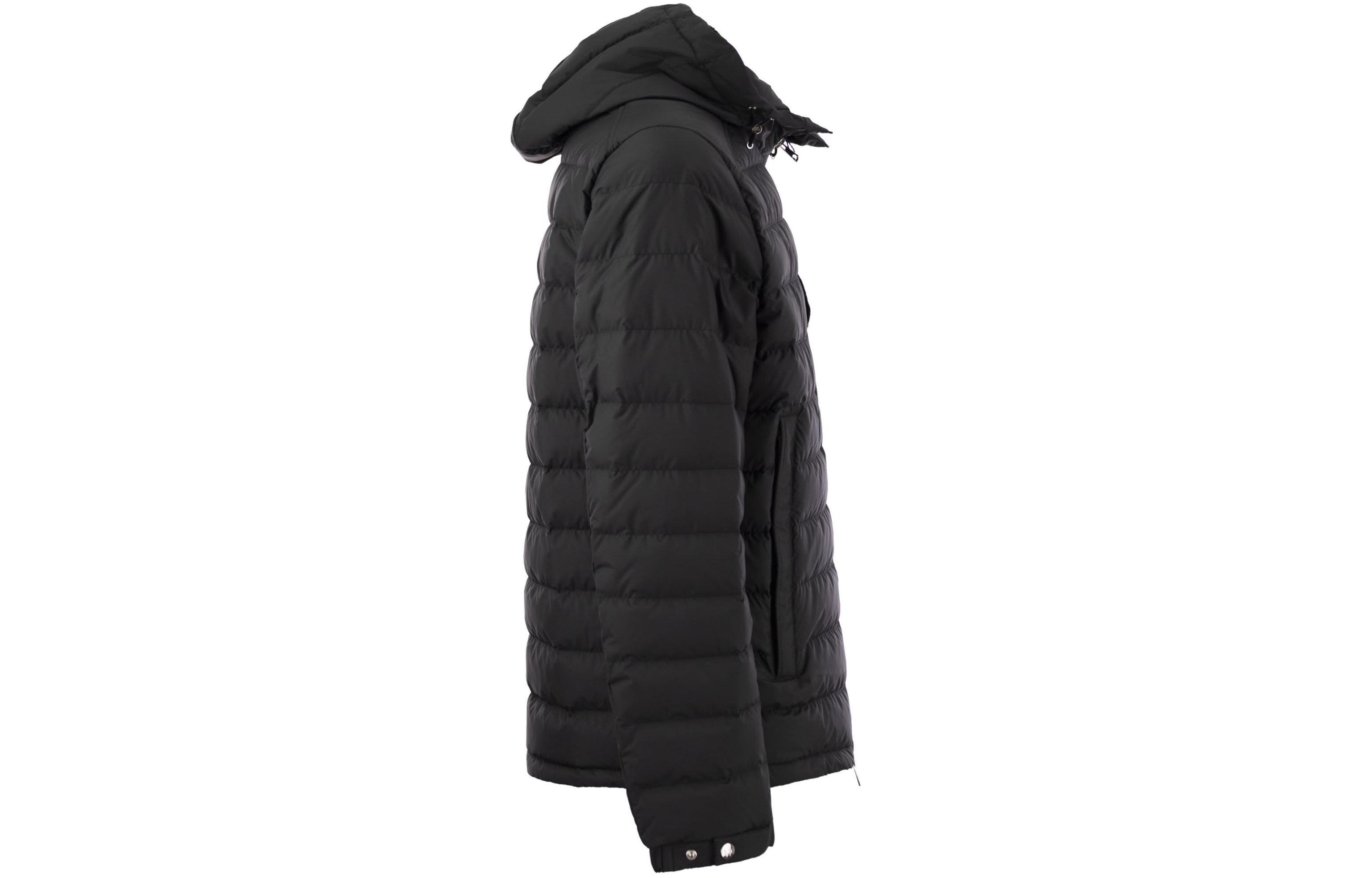 Moncler SS24 Berard Unisex Black Logo Patch Long Sleeve Hooded Down Jacket J10911A0001254A81999 圖 4