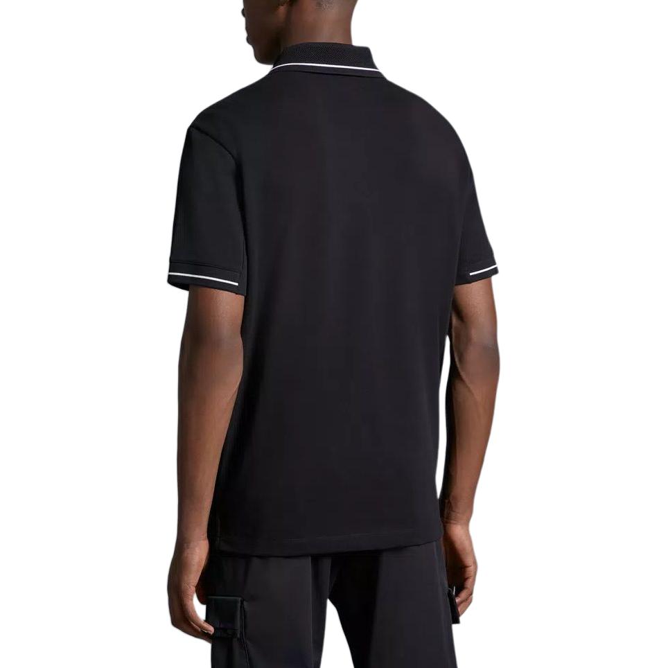 Moncler SS24 Black Logo Patch Short Sleeve Polo Shirt Men - Black. J10918A0000189A16999 圖 4