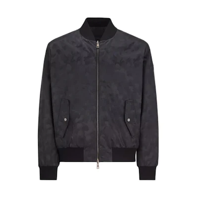 Moncler SS24 Black Solid Color Slim Fit Baseball Collar Jacket J10911A00141597HLF99