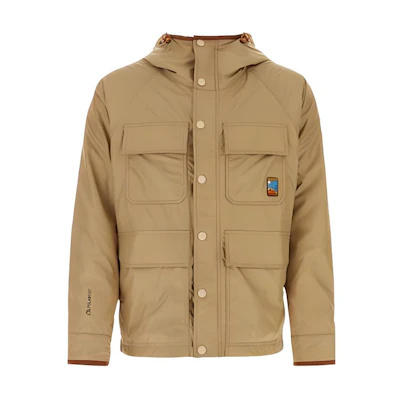 Moncler SS24 Casual Khaki Hooded Long-Sleeve Jacket Coat 1B0000154A3E226