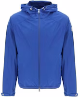 Moncler SS24 CLAPIER Blue Fitted Zip-Up Hoodie Jacket 1A0009854A917-3LM Moncler SS24 CLAPIER Blue Fitted Zip-Up Hoodie Jacket 1A0009854A917-3LM
