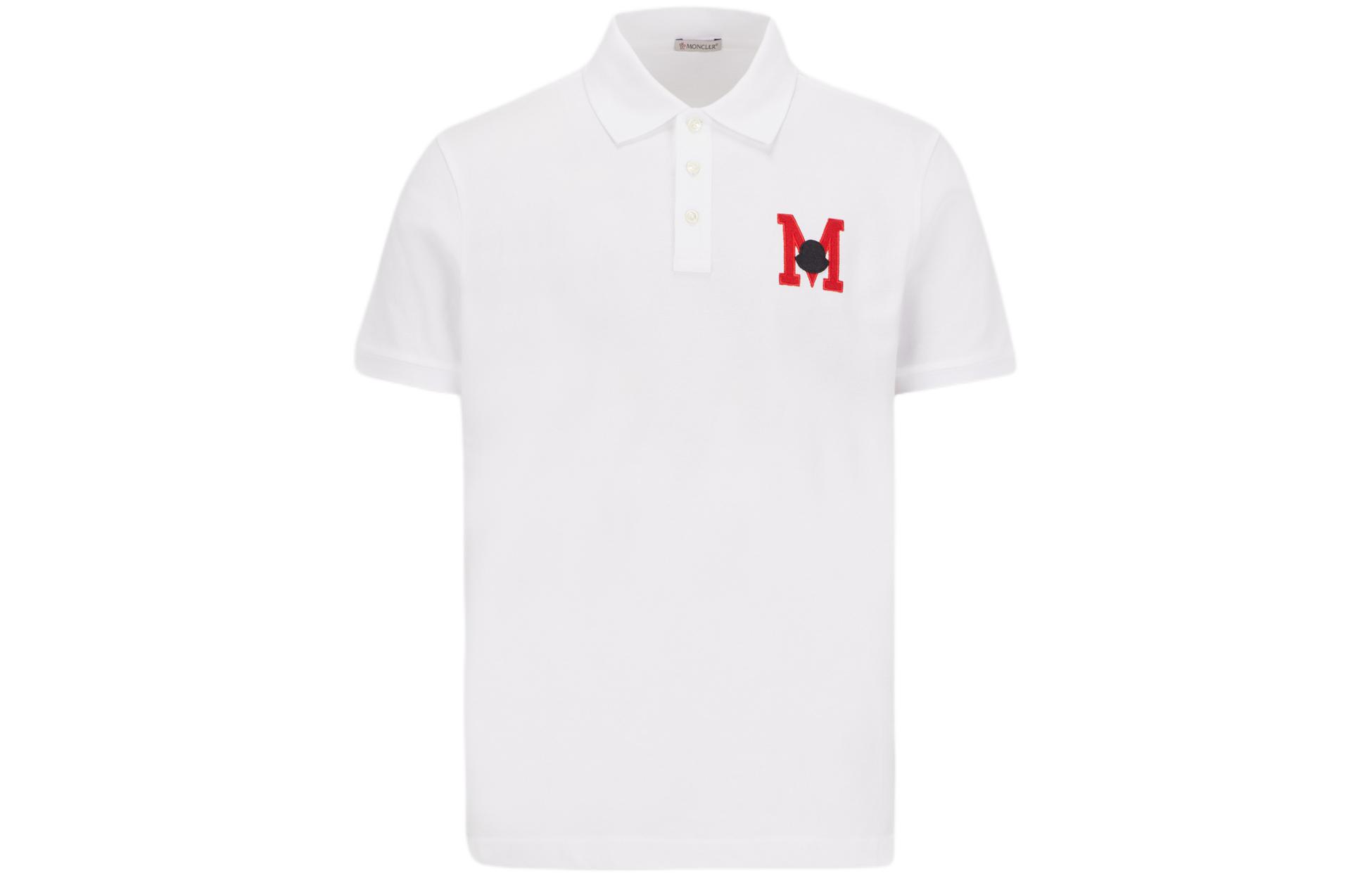 Order Moncler SS24 龍系列 刺繡白色POLO衫 J10918A0000889A16002