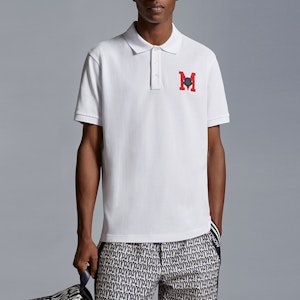 Moncler SS24 龍系列 刺繡白色POLO衫 J10918A0000889A16002 Shop Moncler SS24 龍系列 刺繡白色POLO衫 J10918A0000889A16002