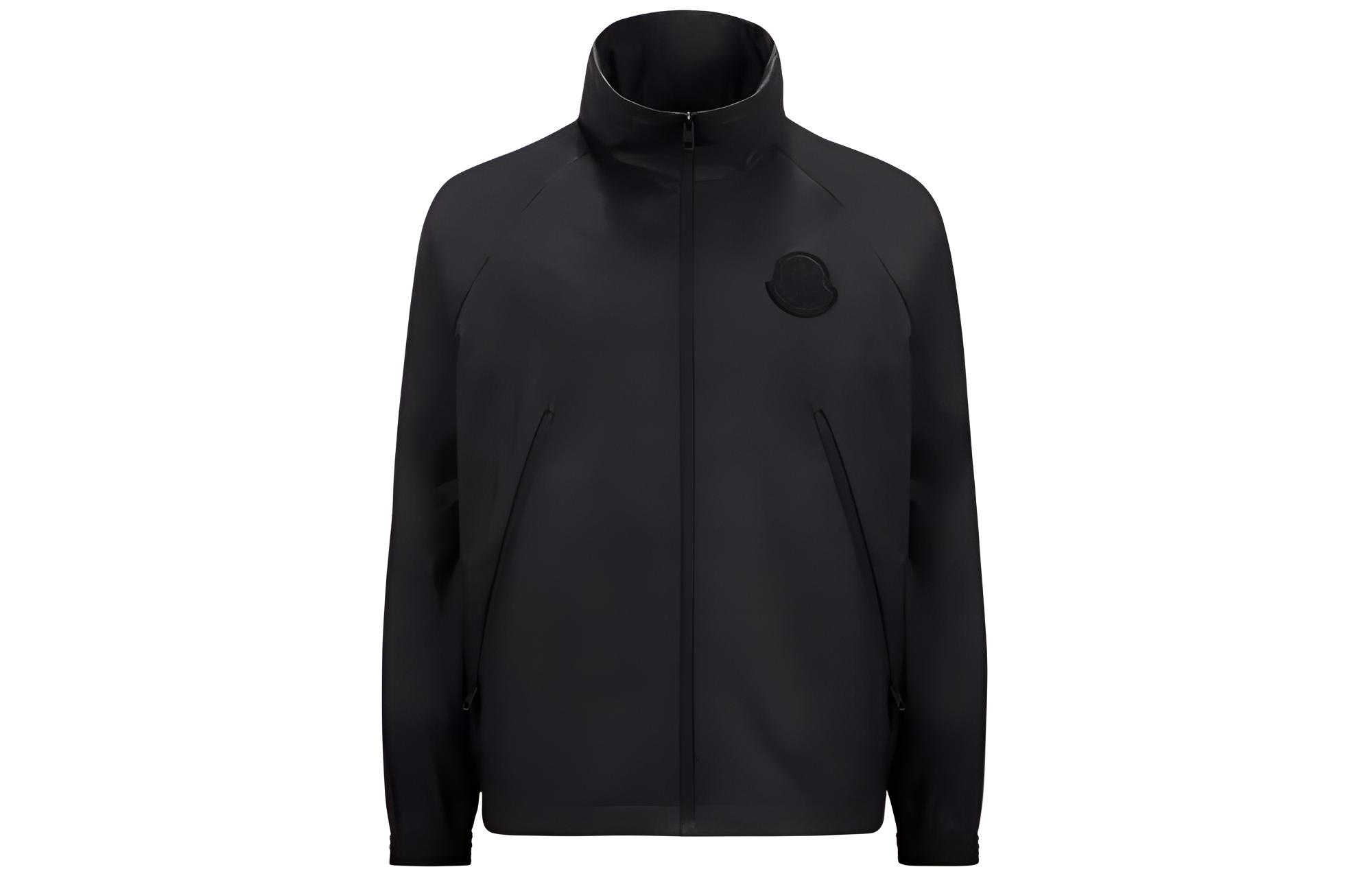 Moncler SS24 Egre Windbreaker Logo Jacket Black J10911A00033597CQ999