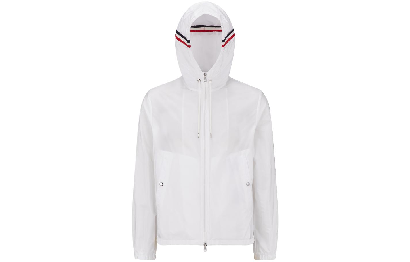 Moncler SS24 Grimpeurs Logo Patch Hoodie Zip Jacket White J10911A0009054155033