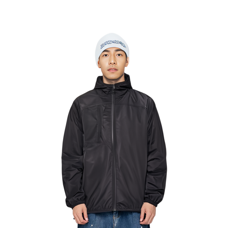 Details for 몽클레르 SS24 하드린 루즈핏 지퍼 후드 재킷 블랙 J10911A001215396L999