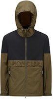 Moncler SS24 JOLY Zip-Up Loose-Fit Hoodie Jacket Black Green. J10911A000885973399T Moncler SS24 JOLY Zip-Up Loose-Fit Hoodie Jacket Black Green. J10911A000885973399T
