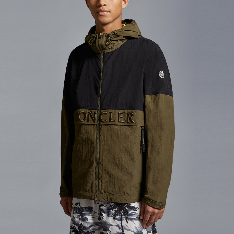 Moncler SS24 JOLY Zip-Up Loose-Fit Hoodie Jacket  Black Green. J10911A000885973399T 圖 3