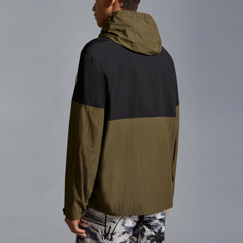 Moncler SS24 JOLY Zip-Up Loose-Fit Hoodie Jacket  Black Green. J10911A000885973399T 圖 4