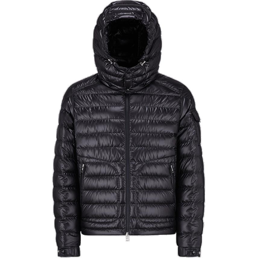 Moncler SS24 Lauros Detachable Hooded Down Jacket Unisex in Night Blue J10911A00094595ZJ778