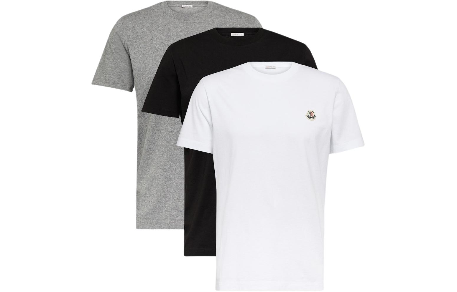 Order Moncler SS24 Logo Crewneck Plain T-Shirt 3-Pack Men’s. J10918C00025829H83P1
