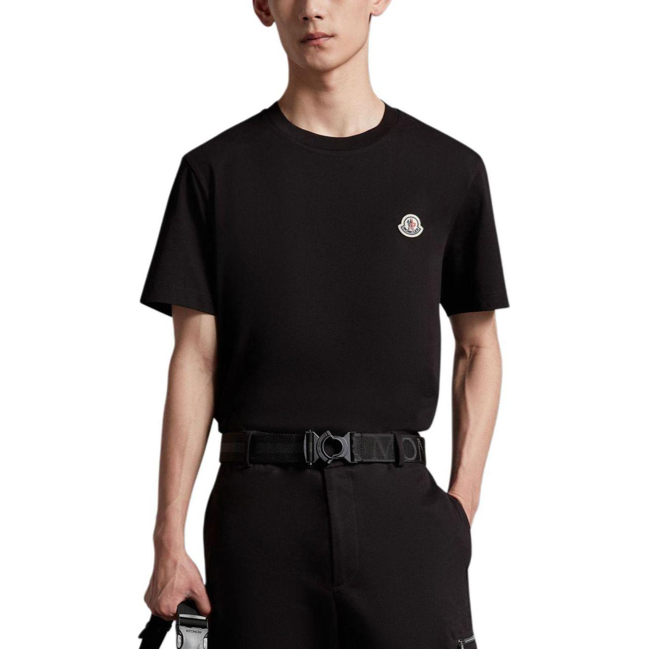 Details for Moncler SS24 Logo Crewneck Short Sleeve T-Shirt 3-Pack Black (). J10918C00025829H8999