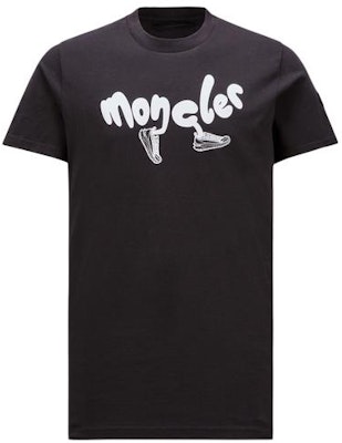 Moncler SS24 Logo Print Cotton Crewneck T-Shirt Black J10918C000138390T998 Buy Moncler SS24 Logo Print Cotton Crewneck T-Shirt Black J10918C000138390T998