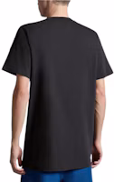 Shop モンクレール SS24 ロゴプリント コットンクルーネックTシャツ ブラック J10918C000138390T998