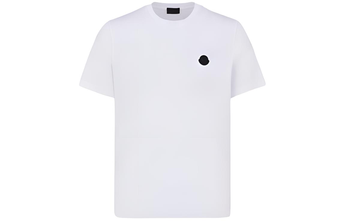 Buy Moncler SS24 Logo Print Crewneck T-Shirt White J10918C000598390Y001
