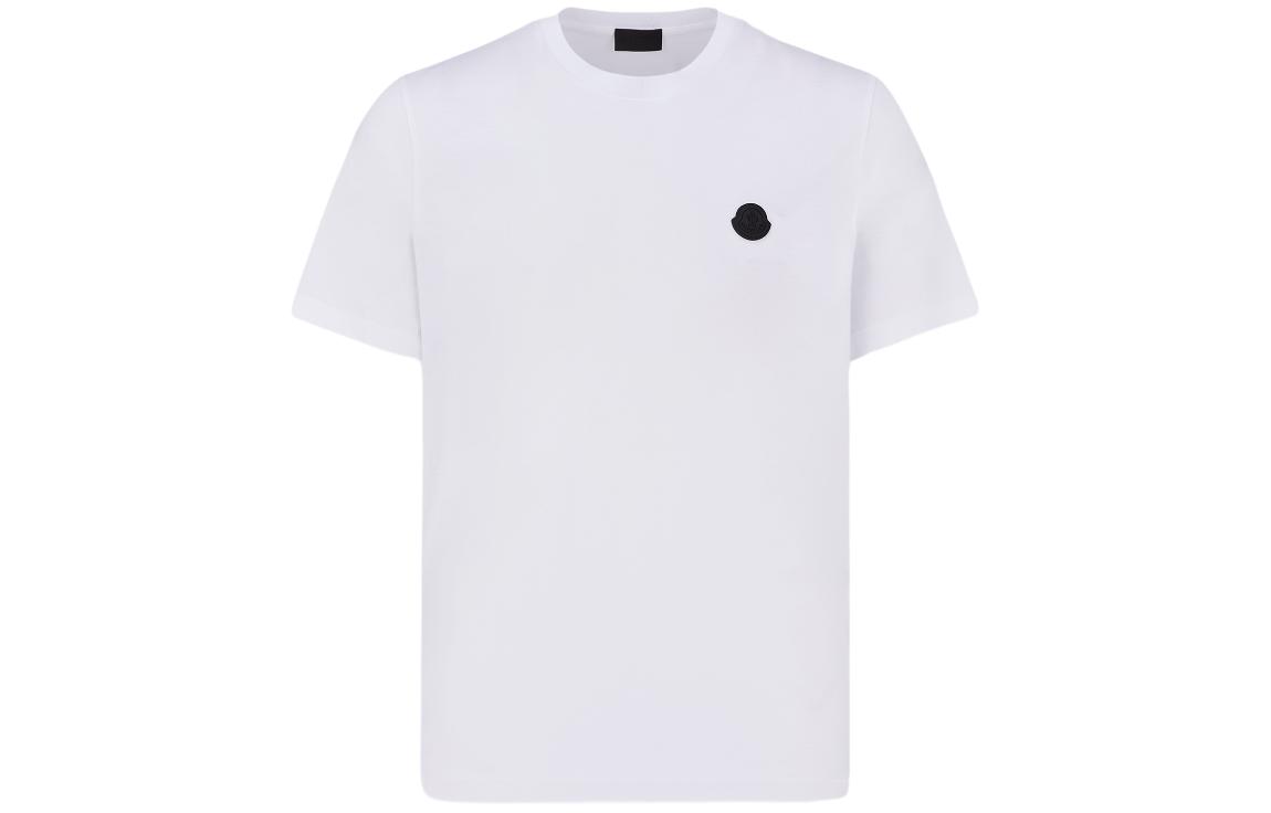 Order Moncler SS24 Logo Print Crewneck T-Shirt White J10918C000598390Y001
