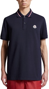 Moncler SS24 標誌短袖Polo衫 深藍色 J10918A0002189A1677X Lookbook Moncler SS24 標誌短袖Polo衫 深藍色 J10918A0002189A1677X