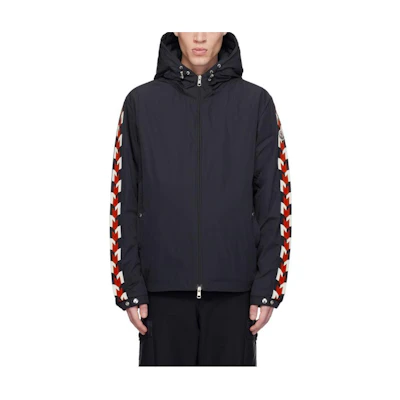 Moncler SS24 MOYSE Hoodie Zip-Up Solid Navy Blue Jacket J10911A0004754A9174S