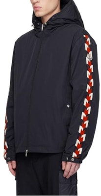 Moncler SS24 MOYSE Hoodie Zip-Up Solid Navy Blue Jacket J10911A0004754A9174S Lookbook Moncler SS24 MOYSE Hoodie Zip-Up Solid Navy Blue Jacket J10911A0004754A9174S
