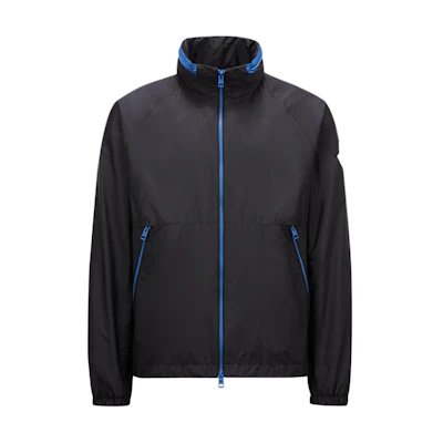 Moncler SS24 OCTANO Colorblock Windproof Zip-Up Jacket - Black J10911A0007853A5EP90