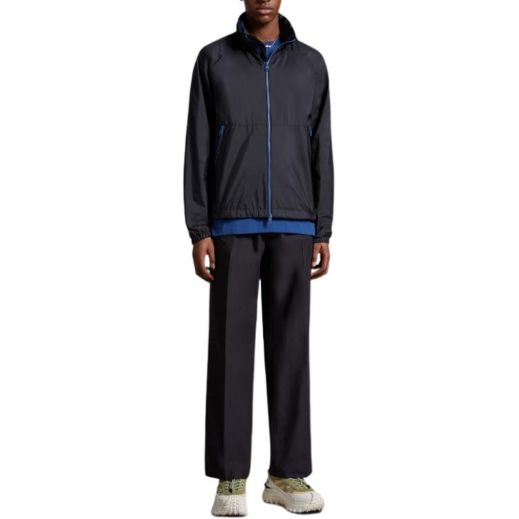 Lookbook 盟可睐 SS24 OCTANO 拼色防风拉链夹克 - 黑色 J10911A0007853A5EP90