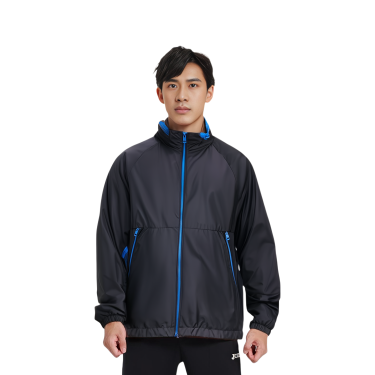 Purchase 盟可睐 SS24 OCTANO 拼色防风拉链夹克 - 黑色 J10911A0007853A5EP90