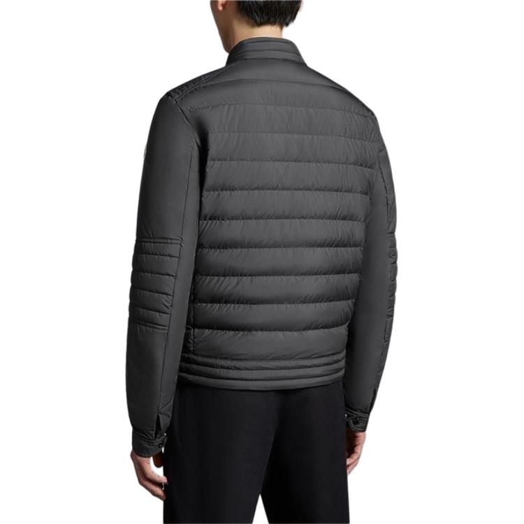 Moncler SS24 PERIAL Short Slim Fit Striped Down Jacket Unisex Black. J10911A0002754A81999 圖 4