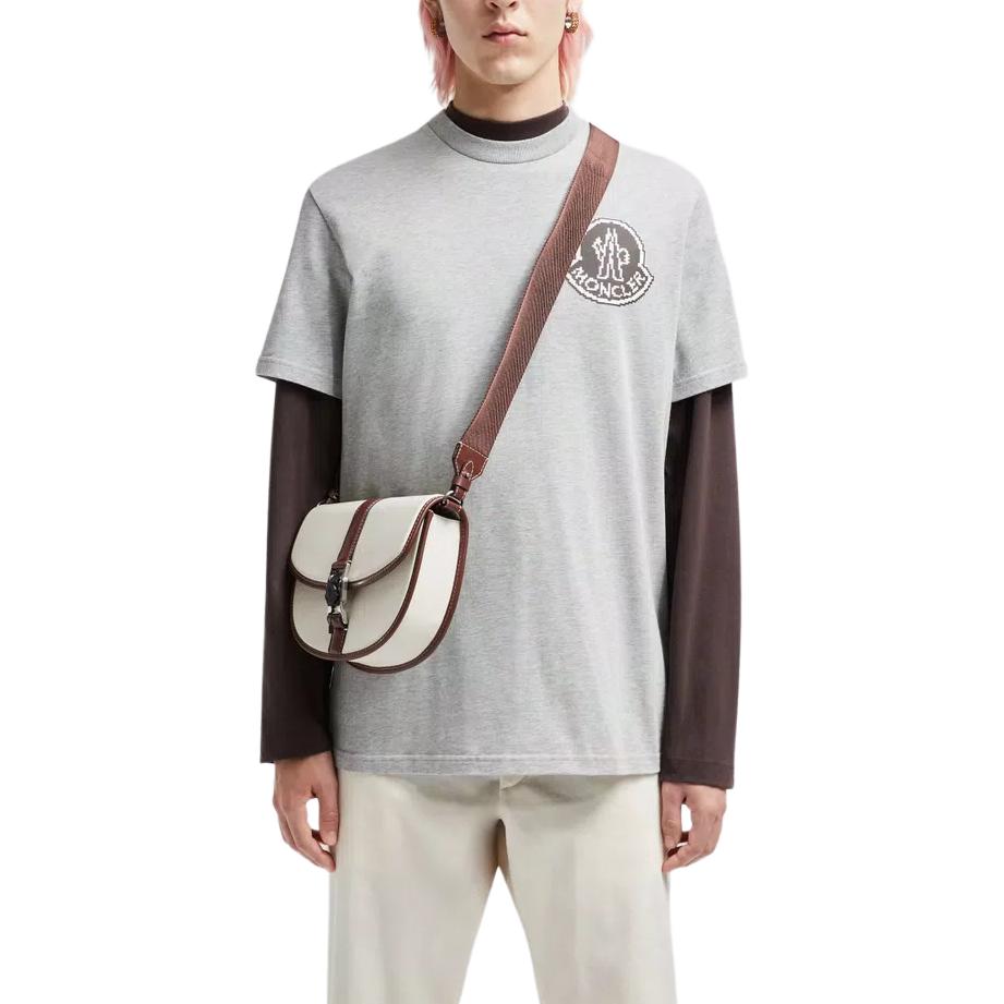Moncler SS24 Pixel Logo Print Crewneck Short Sleeve T-Shirt Grey J20918C0000483927986 圖 3