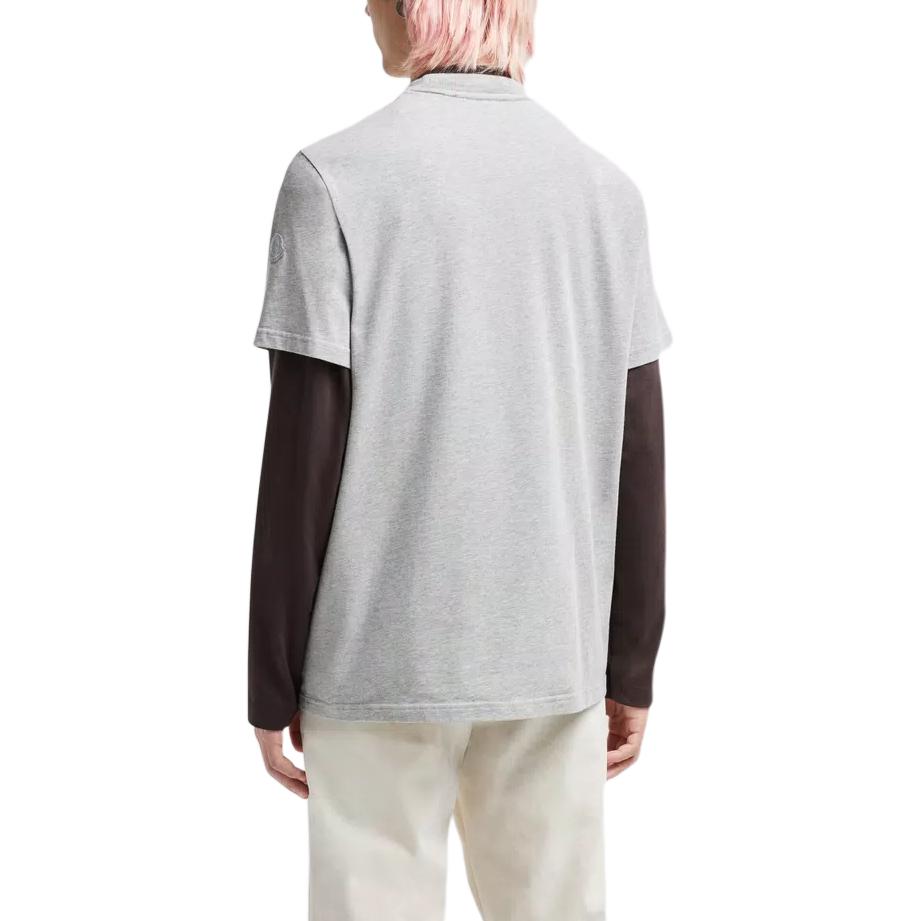 Moncler SS24 Pixel Logo Print Crewneck Short Sleeve T-Shirt Grey J20918C0000483927986 圖 5