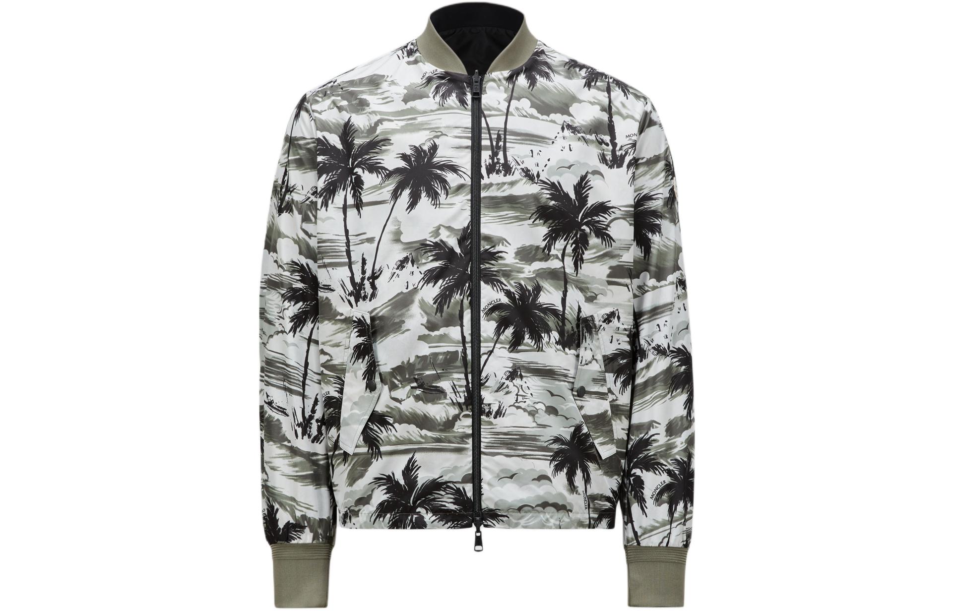 Moncler SS24 Reversible Bomber Jacket Green/Black J10911A00113597K7S89