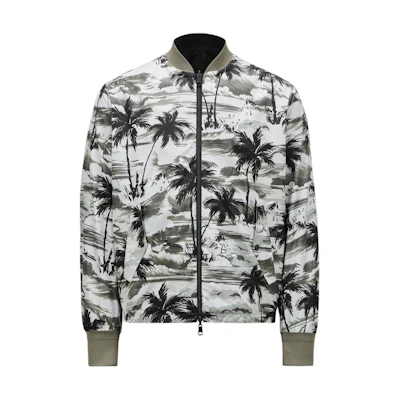 Moncler SS24 Reversible Bomber Jacket Green/Black J10911A00113597K7S89