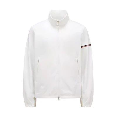 Moncler SS24 Ruinette Zip-Up Jacket White - Long Sleeve Slim Fit J10911A0011854A91034