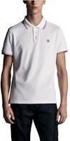 Moncler SS24 白色修身短袖POLO衫 三色織紋領款式 J10918A7030084556001 Lookbook Moncler SS24 白色修身短袖POLO衫 三色織紋領款式 J10918A7030084556001