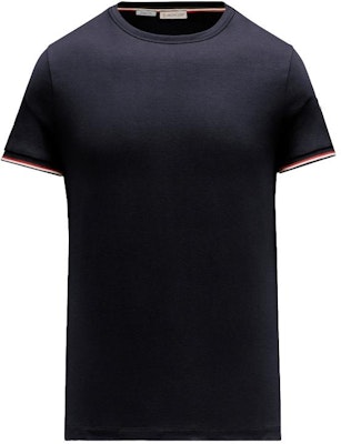 Moncler SS24 修身三色細節圓領T恤 男女適用 午夜藍 J10918C7160087296778 Buy Moncler SS24 修身三色細節圓領T恤 男女適用 午夜藍 J10918C7160087296778