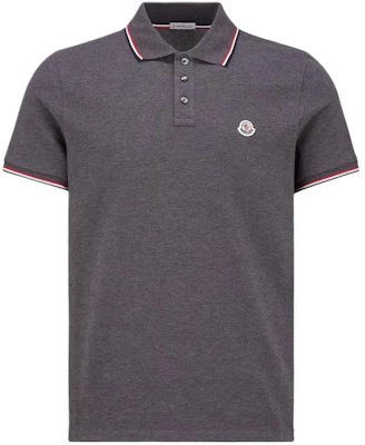 盟可睐 SS24 修身三色针织翻领Polo衫 深灰色 J10918A7030084556989 Order 盟可睐 SS24 修身三色针织翻领Polo衫 深灰色 J10918A7030084556989