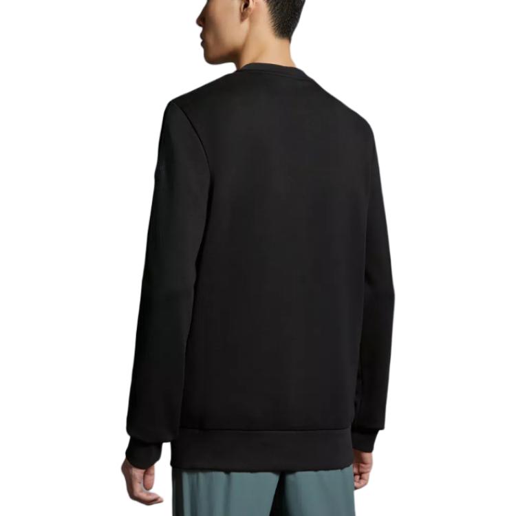 Shop 蒙克莱 SS24 扎染logo印花圆领长袖卫衣 黑色 J10918G00004809KR999