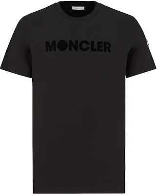 Moncler SS24 Unisex Flocked Logo Black Crewneck T-Shirt J10918C00008829HP999 Order Moncler SS24 Unisex Flocked Logo Black Crewneck T-Shirt J10918C00008829HP999