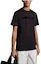 Shop Moncler SS24 Unisex Flocked Logo Black Crewneck T-Shirt J10918C00008829HP999