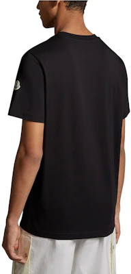 Moncler SS24 Unisex Flocked Logo Black Crewneck T-Shirt J10918C00008829HP999 Purchase Moncler SS24 Unisex Flocked Logo Black Crewneck T-Shirt J10918C00008829HP999