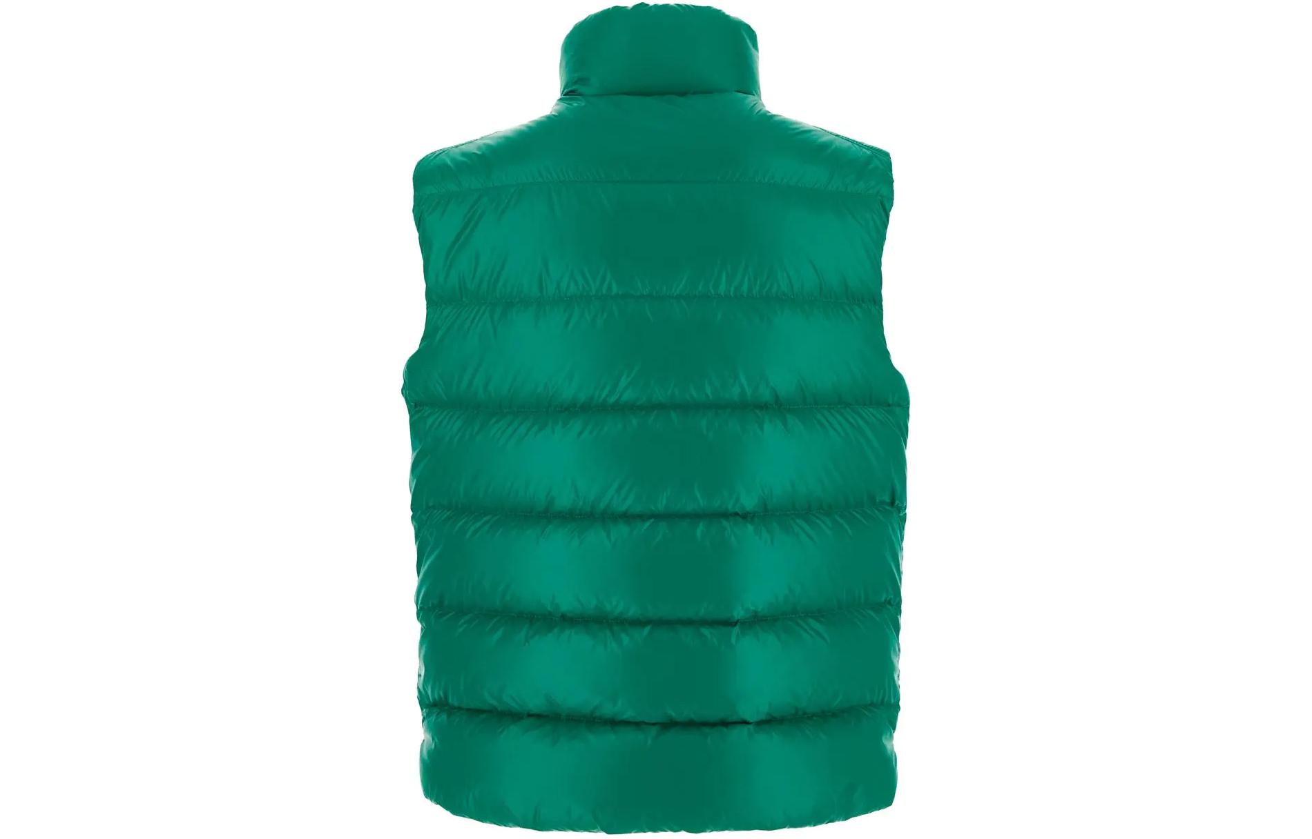 Lookbook Moncler SS24 男女同款修身无袖羽绒马甲 绿色 1A00079595GJ850