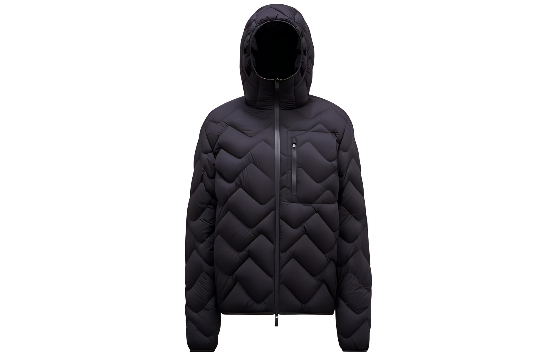 Moncler SS24 Unisex Steliere Quilted Hooded Down Jacket Black. J10911A00020596K7999