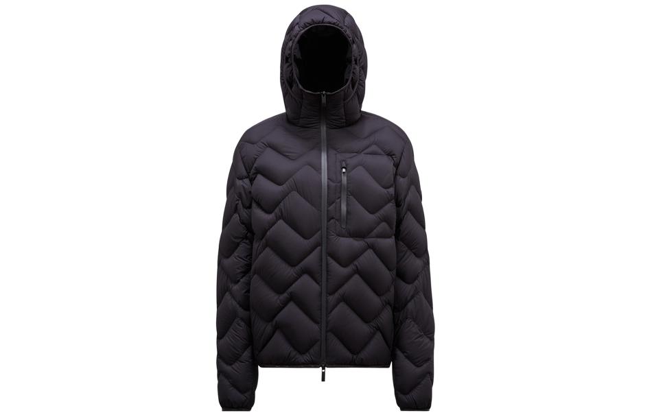 Order Moncler SS24 Jaket Unisex Steliere Hooded Down Quilted Hitam. J10911A00020596K7999