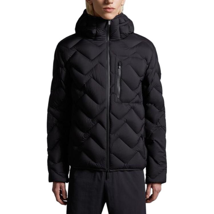 Lookbook Moncler SS24 Jaket Unisex Steliere Hooded Down Quilted Hitam. J10911A00020596K7999