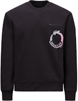 Moncler SS24 Year of the Dragon Fleece Crewneck Sweatshirt Black J10918G00027899RB999 Moncler SS24 Year of the Dragon Fleece Crewneck Sweatshirt Black J10918G00027899RB999