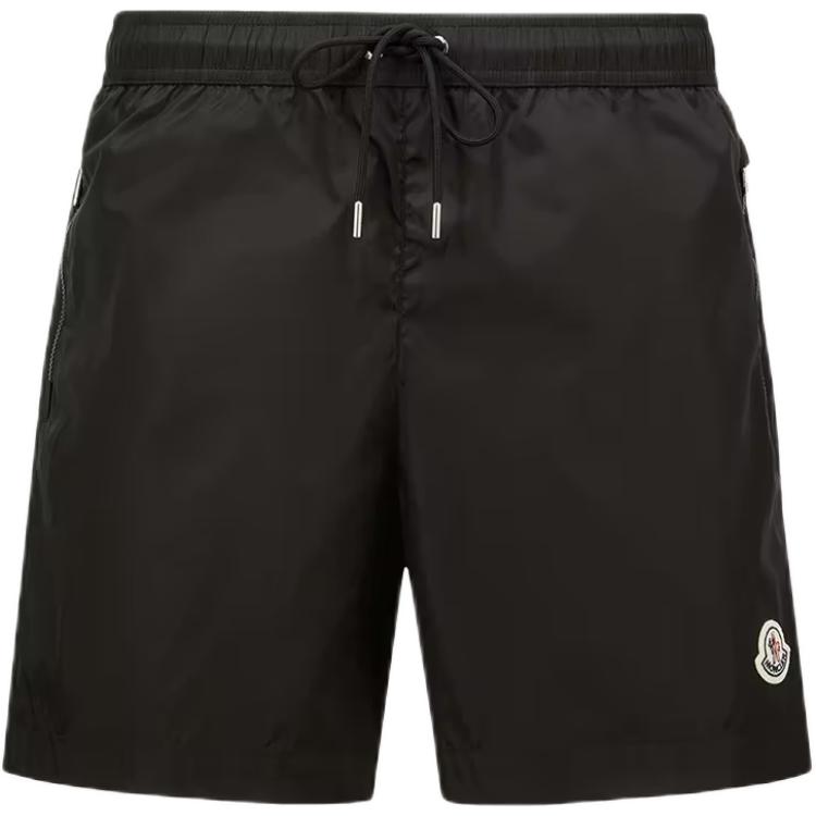 Moncler SS26 Logo Patch Swim Shorts  Beachwear with Pockets. L10912C000135985M999