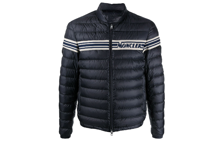 Moncler Striped Down Jacket for Men F10911A1040053279776 圖 2